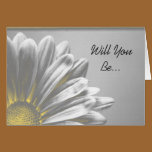 Floral Highlights Will You Be My Bridesmaid Card cards