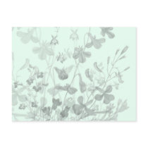 flower, flowers, floral, flora, art, design, garden, nature, subtle, pattern, gift, gifts, green, postcard, postcards, rsvp, rsvp card, save the date, wedding, congratulations, thank you, thank you card, blank, customizable, customize, pretty, Postcard with custom graphic design