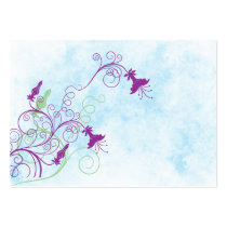 Floral Honeysuckles - Save The Date Profile Card business cards by Itayasdesigns Floral Honeysuckles - Save The Date Profile Card business cards