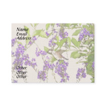 Floral Hummingbird Business Card business cards by farmer77 Floral Hummingbird Business Card business cards