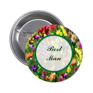 Floral Impressions Best Man Pin