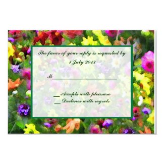 Floral Impressions RSVP 3.5x5 Paper Invitation Card