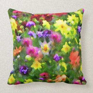 Floral Impressions Throw Pillows