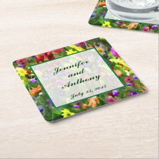 Floral Impressions Wedding Coasters