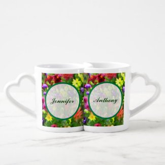 Floral Impressions Wedding Lovers Mugs