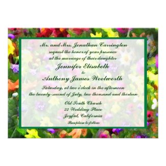 Floral Impressions Wedding Personalized Invite