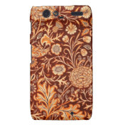 Floral in Fiery Red and Orange Motorola Droid RAZR Case