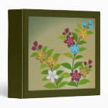 Floral in Gold and Plum Vinyl Binders