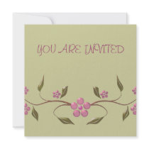 Floral Invitation by wierka Floral Invitation