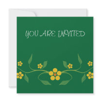 Floral Invitation by wierka Floral Invitation