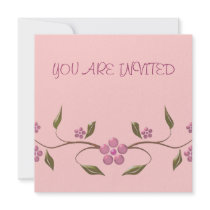Floral Invitation by wierka Floral Invitation