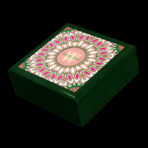 Floral Joy Monogram Custom Name Gift Box gift boxes