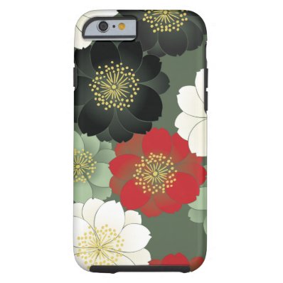 Floral Kimono Pattern Japanese Fine Art Tough iPhone 6 Case
