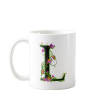 Floral L Coffee Mugs