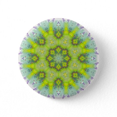 Floral Landscape Watercolor Mandala Pins