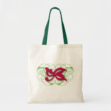 Floral Leaf Canvas Bag