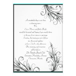 Floral Leaf Wedding Invitations