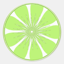 Floral Lime Fruity Pattern stickers