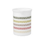 Floral Lines Drink Pitcher