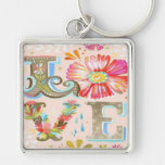 Floral Love Key Chain