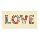 floral love Photo Card