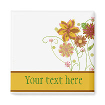 Floral magnets