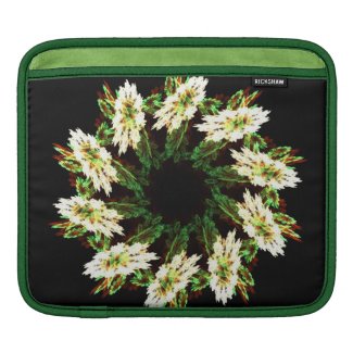 Floral mandala iPad sleeves