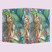 Floral Mermaid Binder by Molly Harrison