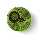 Floral Mint buttons by litabug Floral Mint buttons