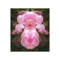 Floral Mirrored Dahlia Canvas Print