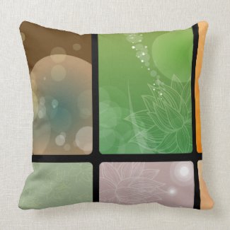 Floral modern pillow