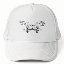 Floral Monogram Hat by myhome71 Floral Monogram Hat