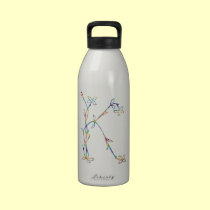 FLORAL MONOGRAM K water bottles