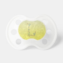 FLORAL MONOGRAM L BABY PACIFIERS