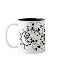 floral monogram mug by VioDeSign floral monogram mug