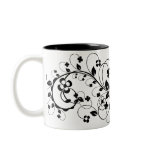 floral monogram mug