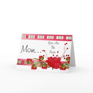 Floral Mother's Day Card for Mom zazzle_card