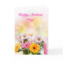 Floral Mothers day greeting card