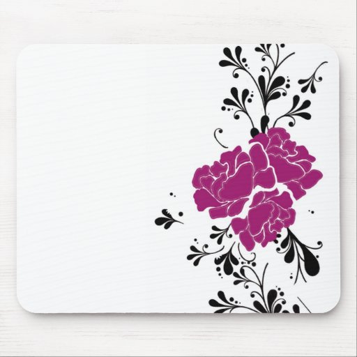 Floral Mouse Mat Mouse Mats