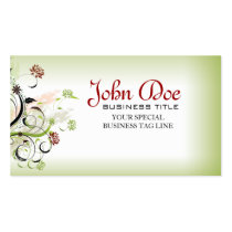 floral nostalgia pretty Business Card business cards
