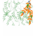 floral ornament on apparel t-shirts
