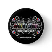 Floral Ornamental - Autism Awareness Pin