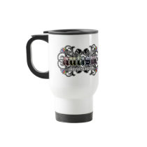 Floral Ornamental - Autism Awareness Coffee Mugs