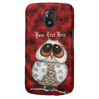 Floral Owl Red Samsung Galaxy Nexus Case
