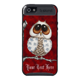 Floral Owl Red Skinit Cargo iPhone 5 Case