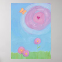 Floral pastels poster