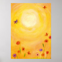 Floral pastels poster