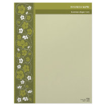 Floral Pattern 2 Elegant letterhead