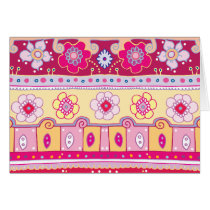 Floral Pattern Blank Card cards