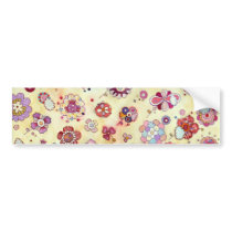 Floral Pattern bumper stickers by ShouShou Floral Pattern bumper stickers